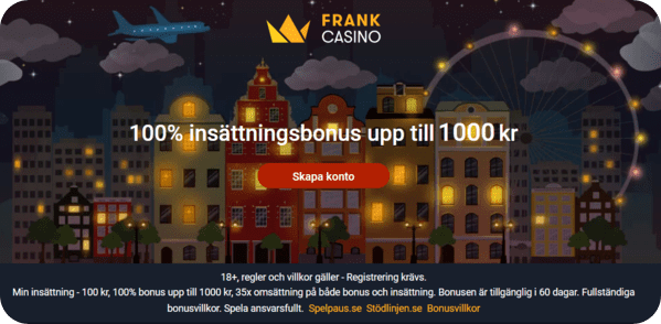Frank Casino bonus