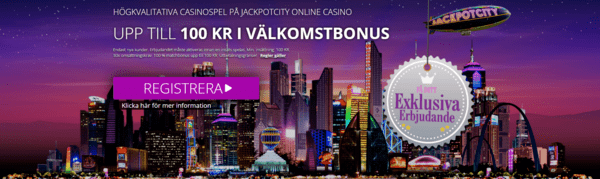 Jackpot City Casino VÄLKOMSTBONUS