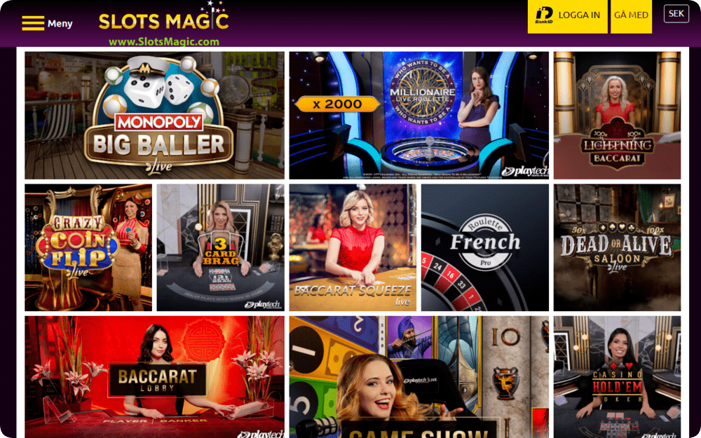Slots magic Live casino
